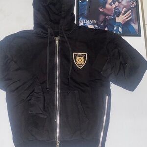 BALMAIN Vintage Crest Hoodie Size L